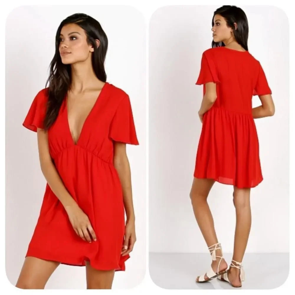 NWOT Show Me Your Mumu Austin Red Dress Size XL - Picture 1 of 10